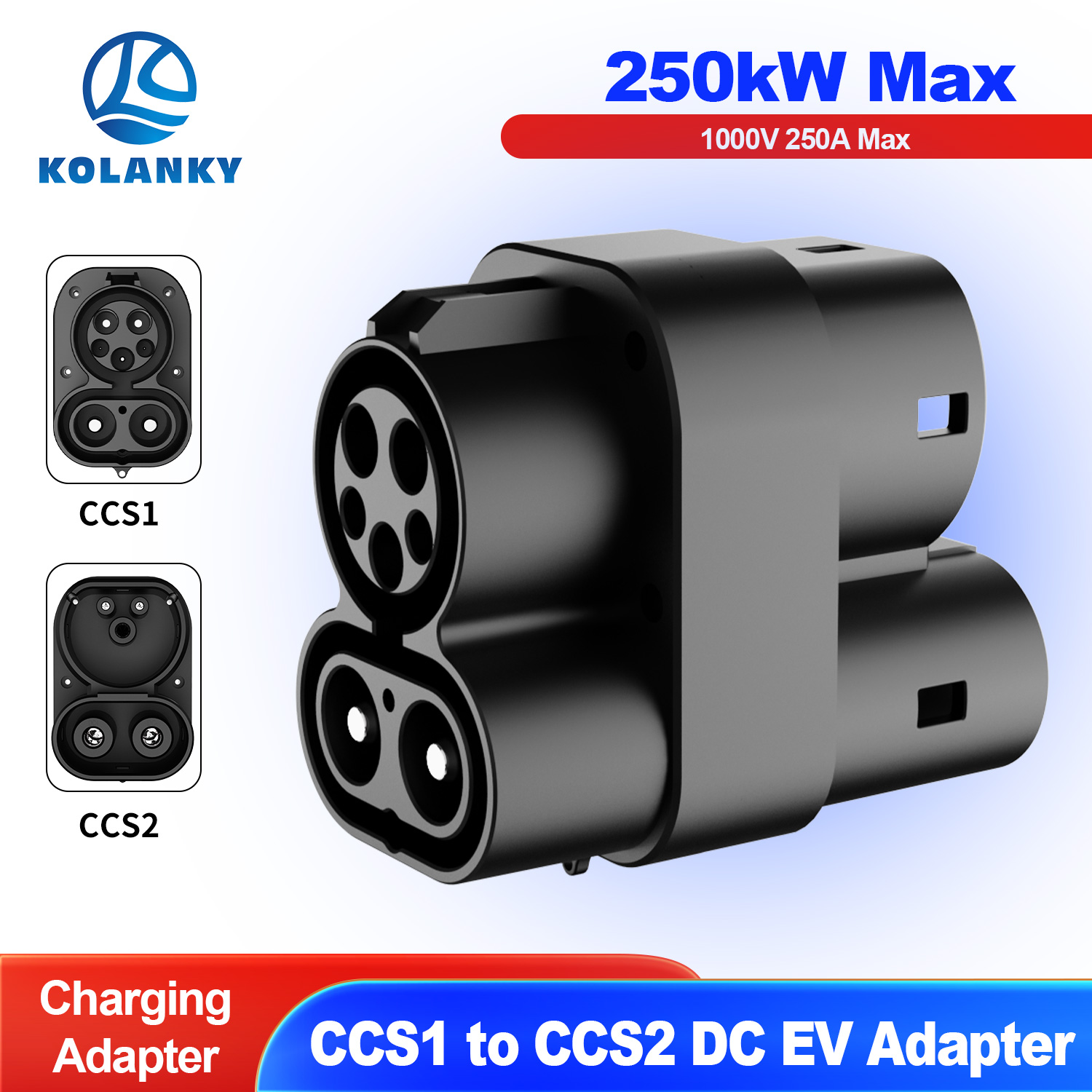 Ccs2 To Ccs1 Fast Charge Adapter 250Kw - Kolanky CCS1 zu CCS2 EV DC
