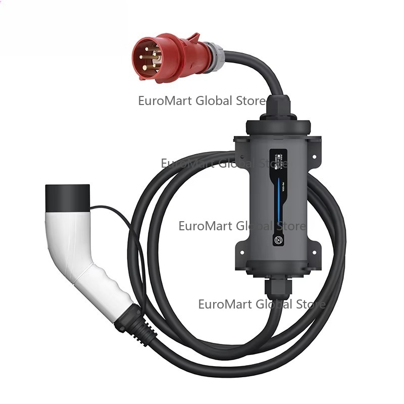 Portable Ev Charger 32A Type 2 Cee Plug - Typ 2 auf Rote CEE-Stecker Elektroauto