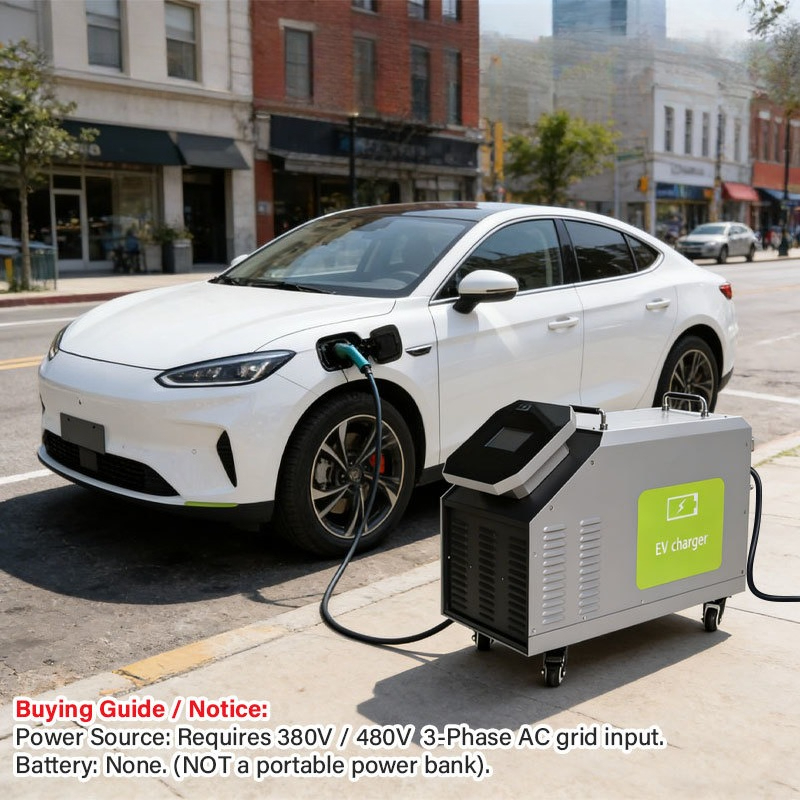 Portable Dc Fast Charger 20Kw Ccs2 - 480V 3-Phasen-Wechselstrom-Eingang 7kW 20kW 30kW 40kW