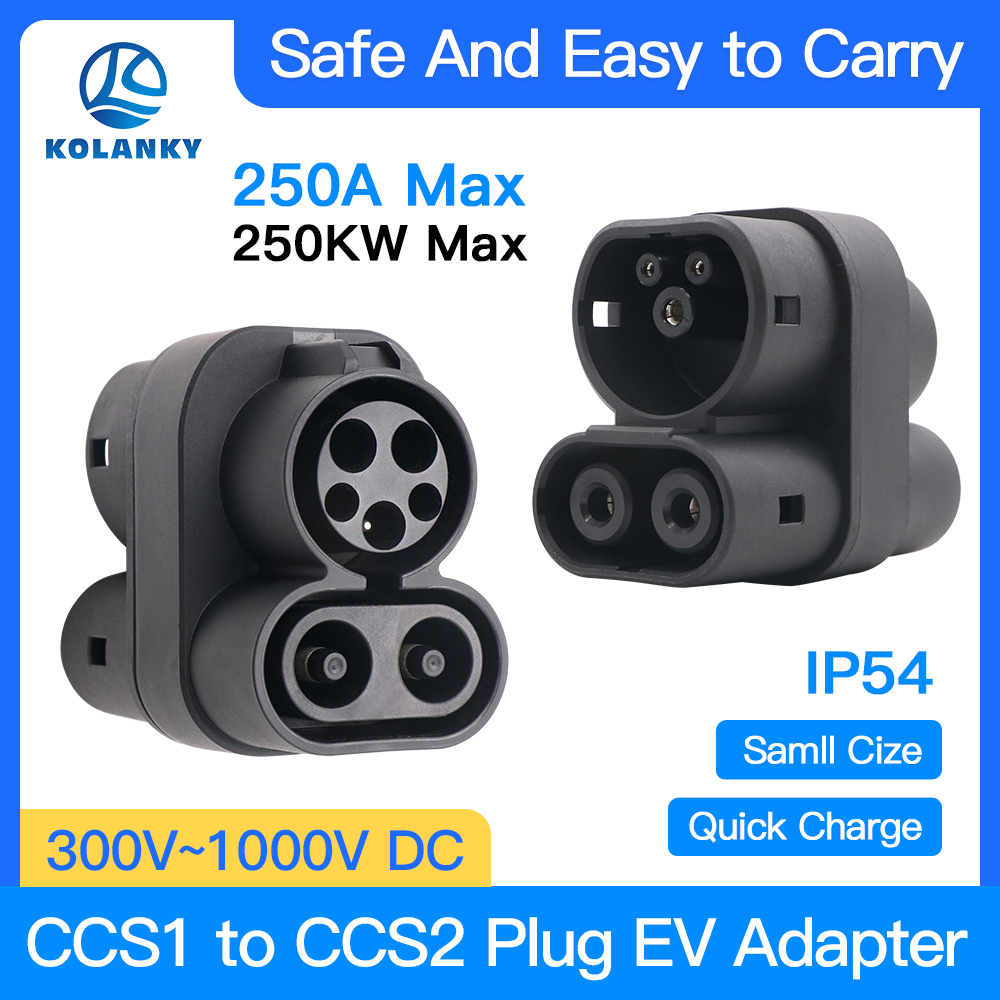 Ccs2 To Ccs1 Fast Charge Adapter 250Kw - CCS1 auf CCS2 EV-Ladegerät-Adapter, 250 A