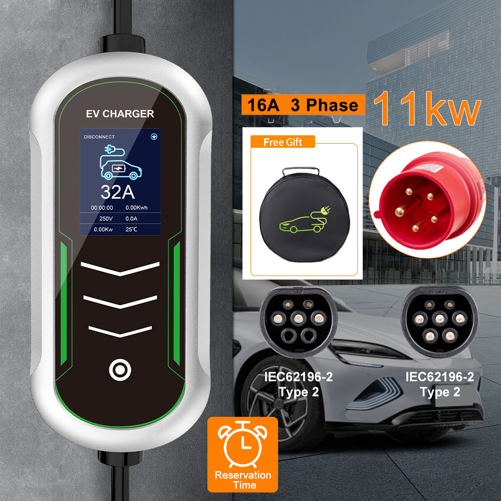 IPENGEN 11KW EV Tragbares Lade – Portable Ev Charger 32A Type 2 Cee Plug Bewertung und Preis