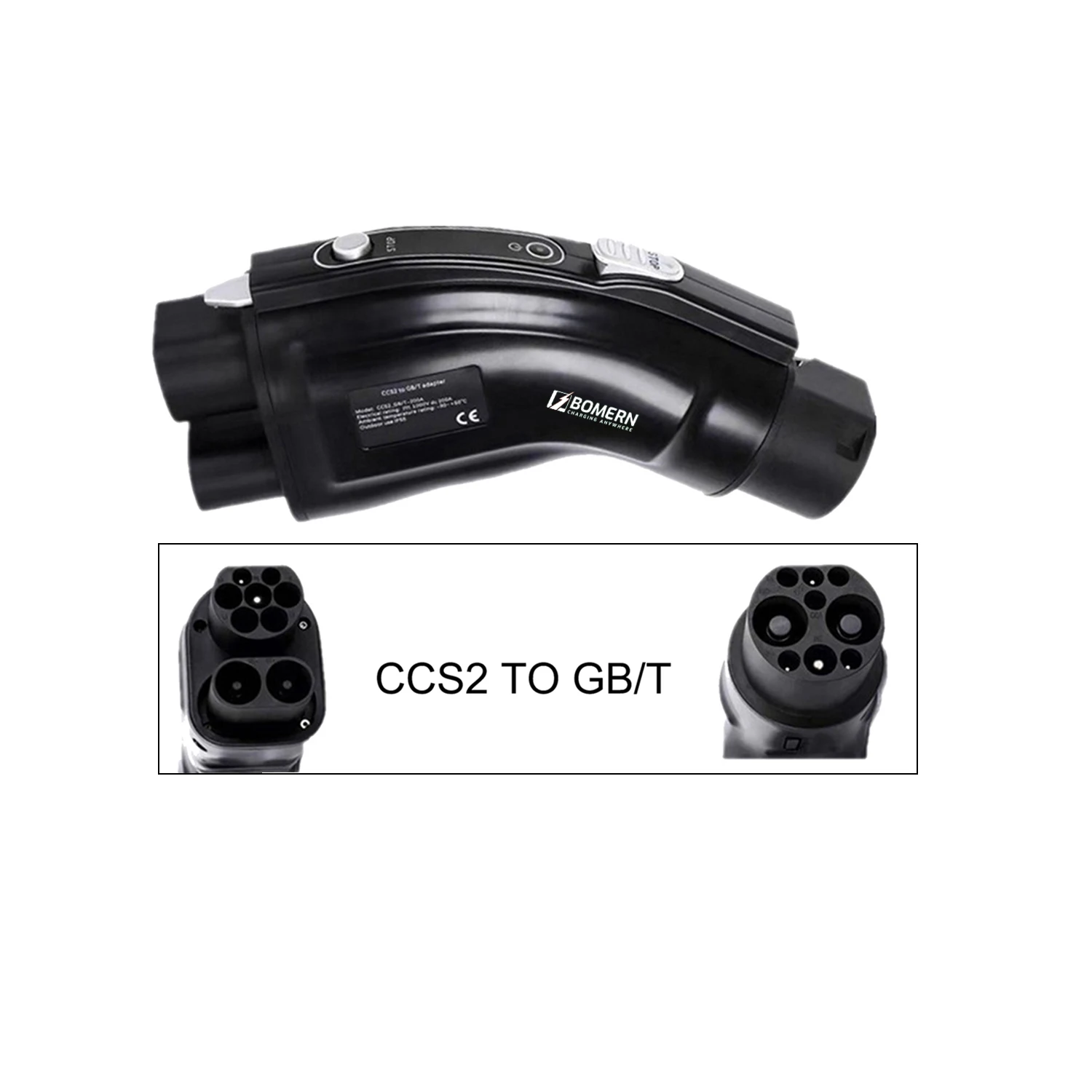 Neuer 200A Elektrofahrzeug CCS – Gb/T To Ccs2 200A Fast Charging Adapter Bewertung und Preis