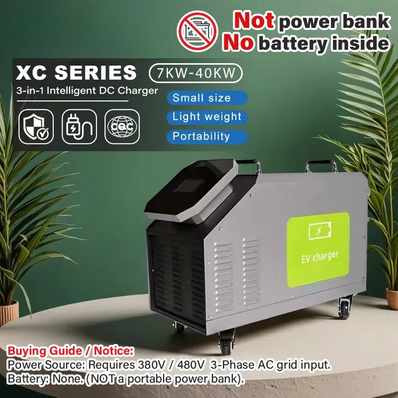 480V 3-Phasen-Wechselstrom-Ein – Portable Dc Fast Charger 20Kw Ccs2 Bewertung und Preis