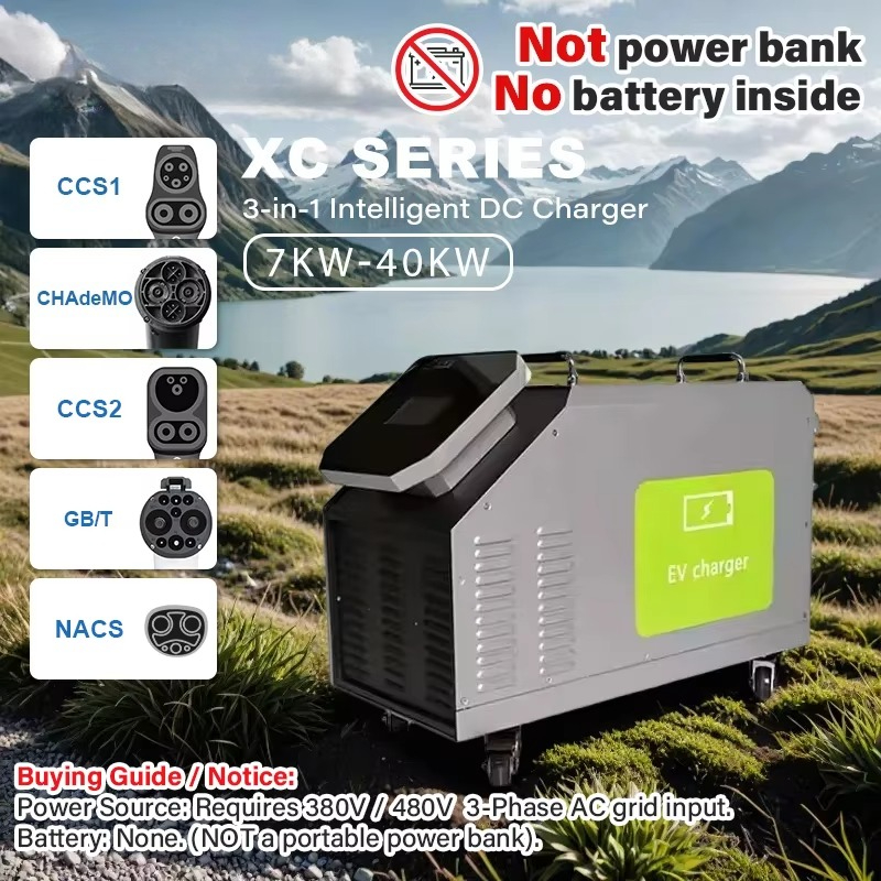 480V 3-Phasen-Wechselstrom-Ein – Portable Dc Fast Charger 20Kw Ccs2 Bewertung und Preis
