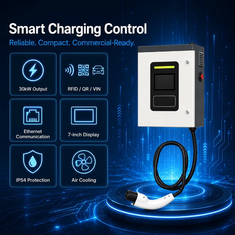 Maßgefertigte 30kW CCS2 DC Sch – Dc Fast Charger 30Kw Wallbox Commercial Bewertung und Preis