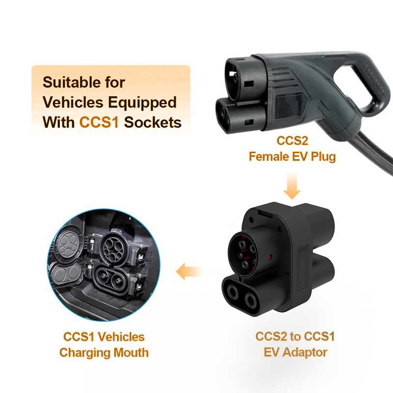 WUFEN 250KW CCS2 zu CCS1 Adapt – Ccs2 To Ccs1 Fast Charge Adapter 250Kw Bewertung und Preis