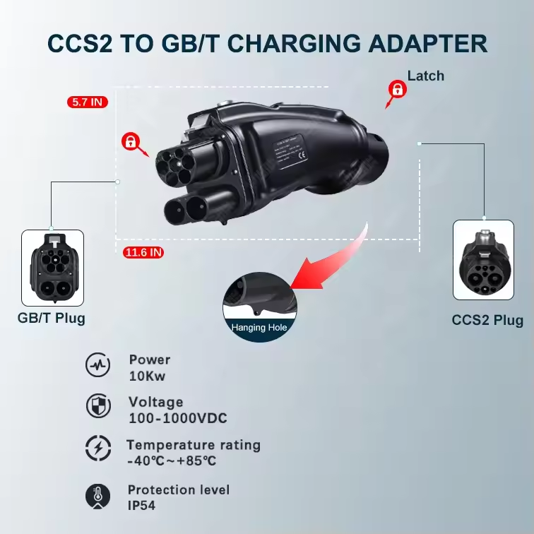 EV DC Ladegerät 200A 250A 1000 – Gb/T To Ccs2 200A Fast Charging Adapter Bewertung und Preis
